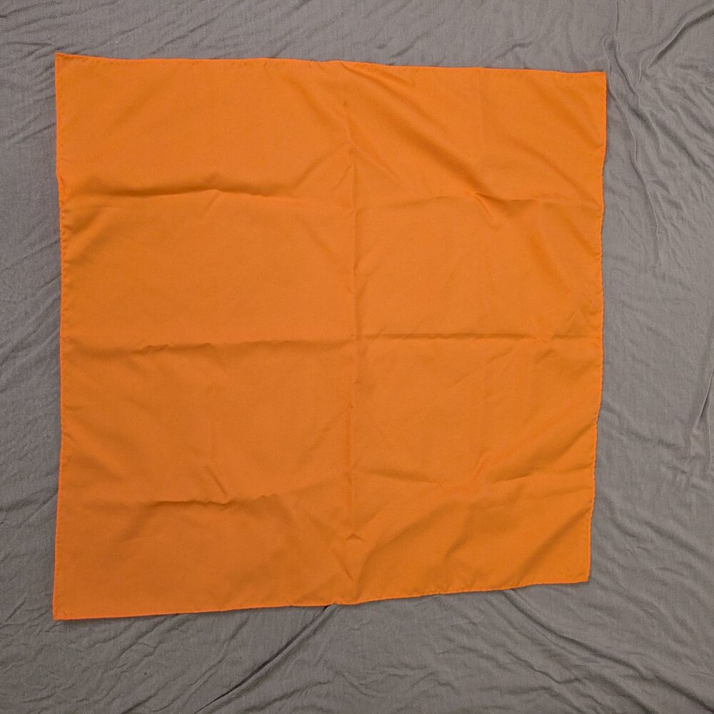 vintage 60s glentex hair neck scarf retro orange made in Japan 20.5" square